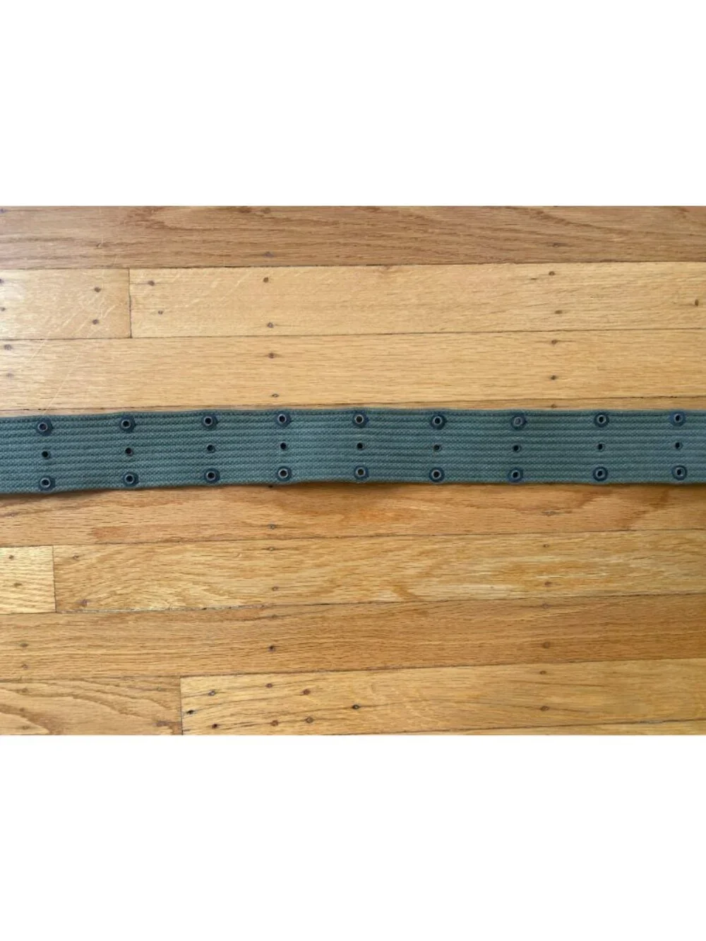 Vintage US Army M1936 Pistol Belt WWII Military Olive Drab Adjustable 41-34